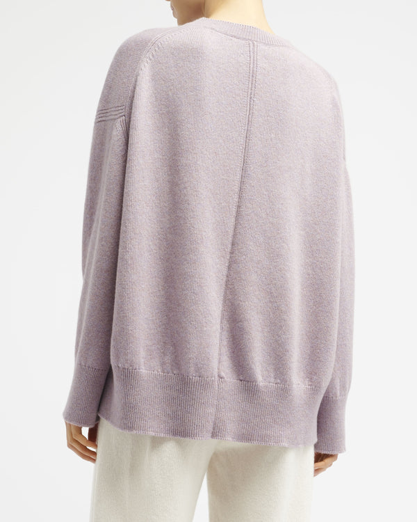 Barrie Pull Col Rond Oversize En Cachemire