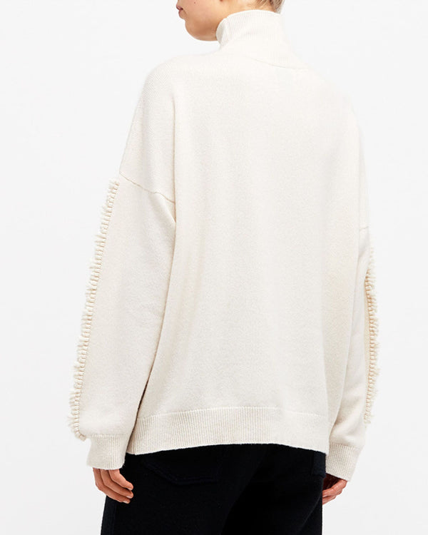 Barrie Pull Col Roulé Détail 3D En Cachemire