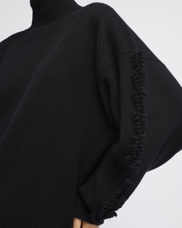 Barrie Pull Col Roulé Détail 3D En Cachemire