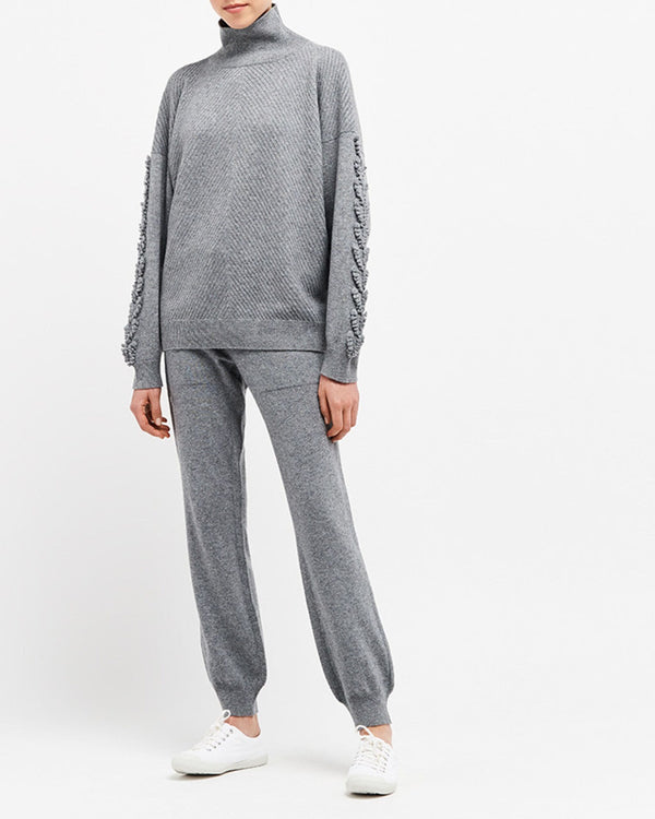 Barrie Pull Col Roulé Détail 3D En Cachemire