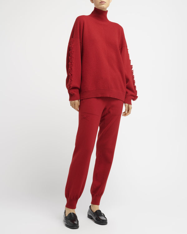 Barrie Pull Col Roulé Détail 3D En Cachemire