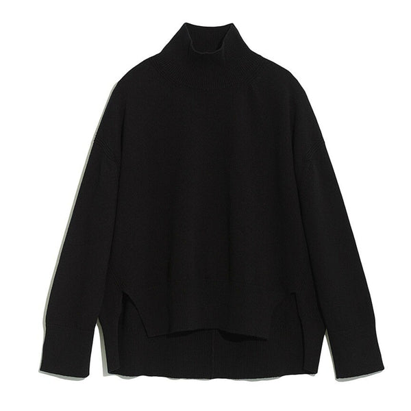 barrie Pull col roulé oversize en cachemire