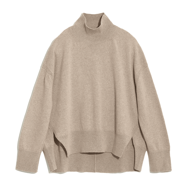 barrie Pull col roulé oversize en cachemire