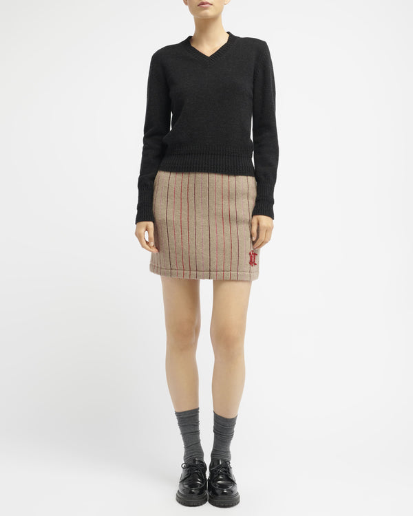 Barrie Pull Col V En Cachemire