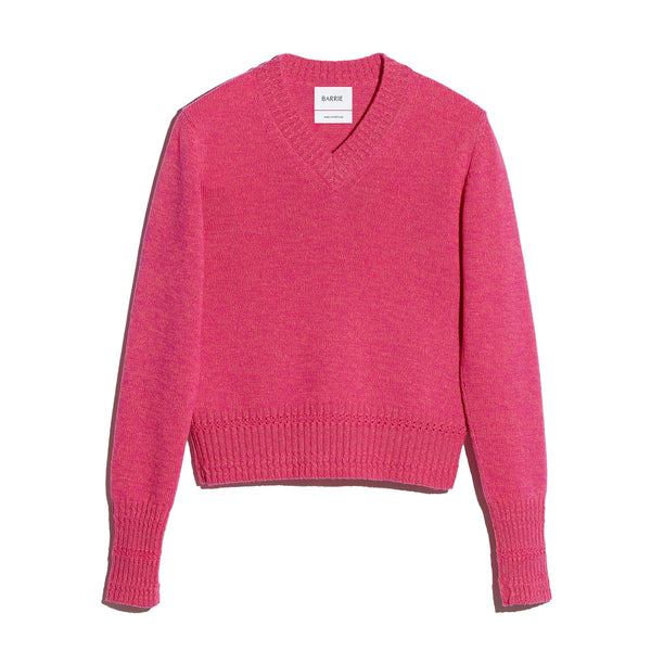 Barrie Pull Col V En Cachemire