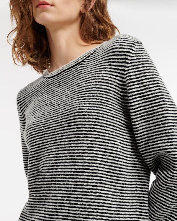 Barrie Pull En Cachemire à Fines Rayures