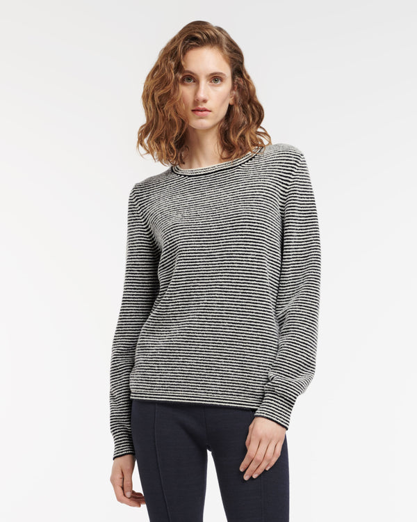 Barrie Pull En Cachemire à Fines Rayures
