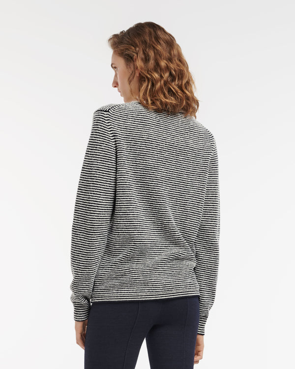 Barrie Pull En Cachemire à Fines Rayures