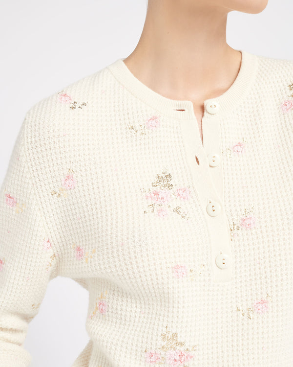 Barrie Pull En Cachemire à Imprimé Fleuri