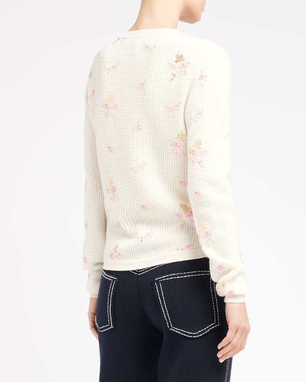 Barrie Pull En Cachemire à Imprimé Fleuri