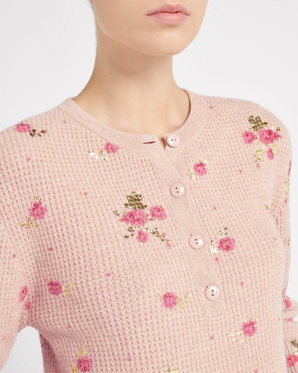 Barrie Pull En Cachemire à Imprimé Fleuri