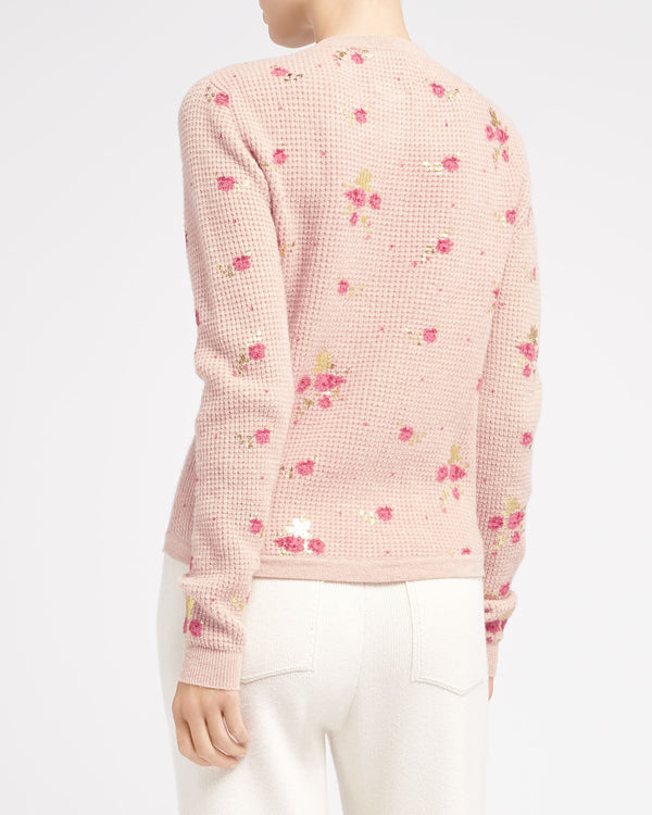 Barrie Pull En Cachemire à Imprimé Fleuri