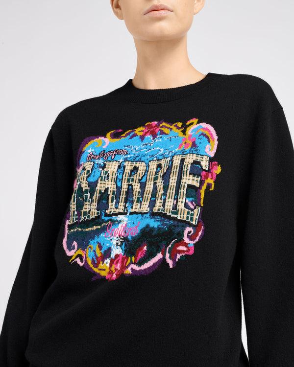 Barrie Pull En Cachemire à Motif Bouquet