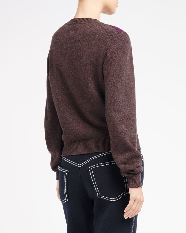 Barrie Pull En Cachemire à Motif Tartan Et Logo 3D