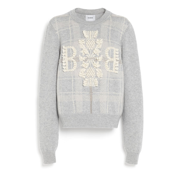 Barrie Pull En Cachemire à Motif Tartan Et Logo 3D