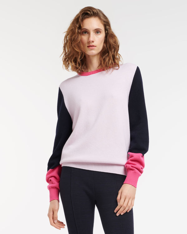 Barrie Pull En Cachemire Avec Empiècements Colorés