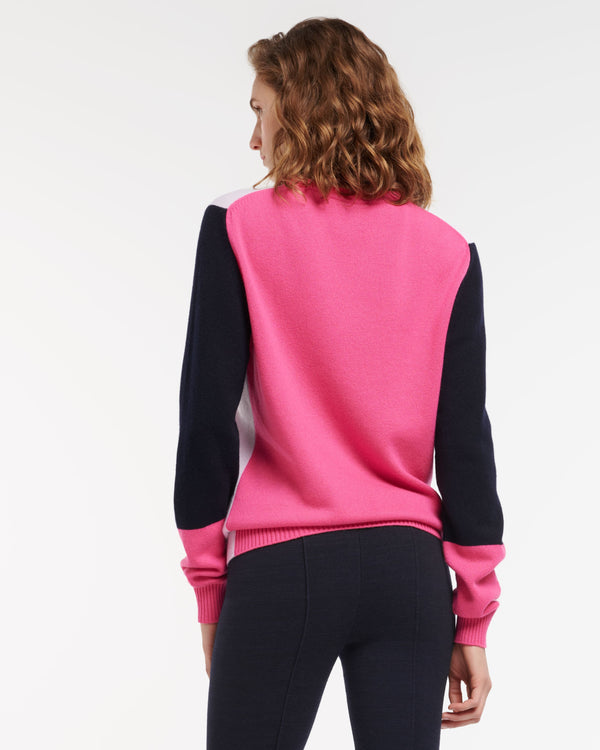 Barrie Pull En Cachemire Avec Empiècements Colorés