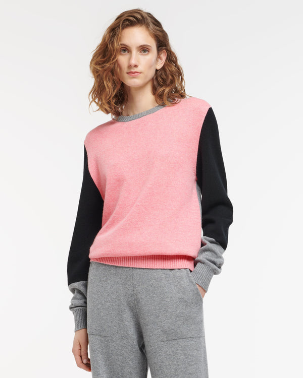 Barrie Pull En Cachemire Avec Empiècements Colorés