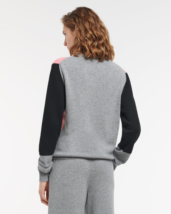 Barrie Pull En Cachemire Avec Empiècements Colorés