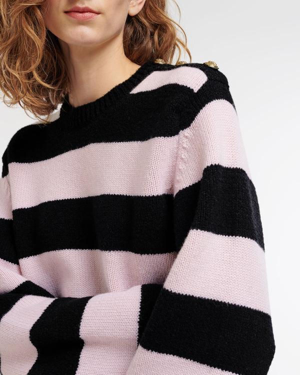 Barrie Pull En Cachemire Rayé