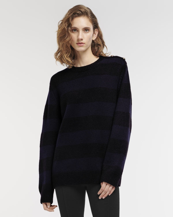 Barrie Pull En Cachemire Rayé