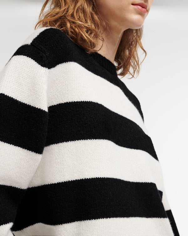 Barrie Pull En Cachemire Rayé