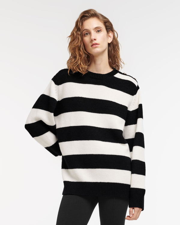 Barrie Pull En Cachemire Rayé