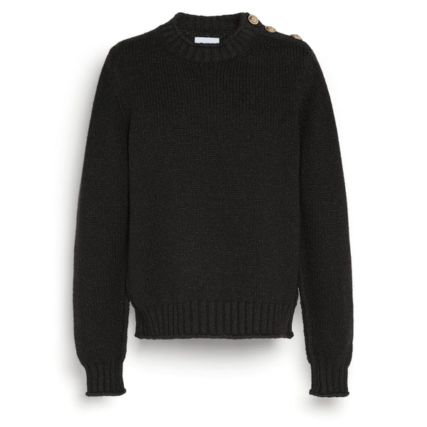 Barrie Pull épais En Cachemire à Boutons Dorés
