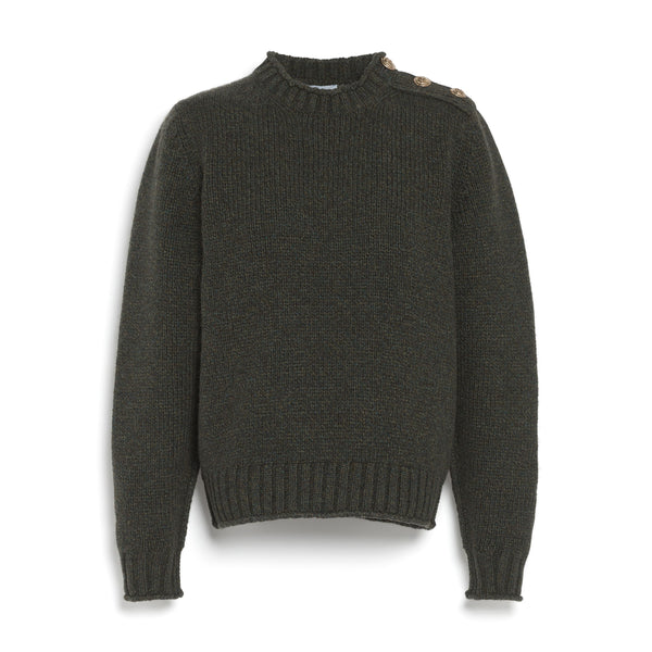 Barrie Pull épais En Cachemire à Boutons Dorés