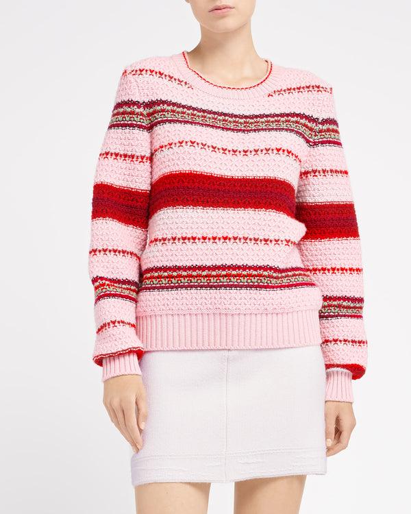 Barrie Pull épais En Cachemire à Rayures