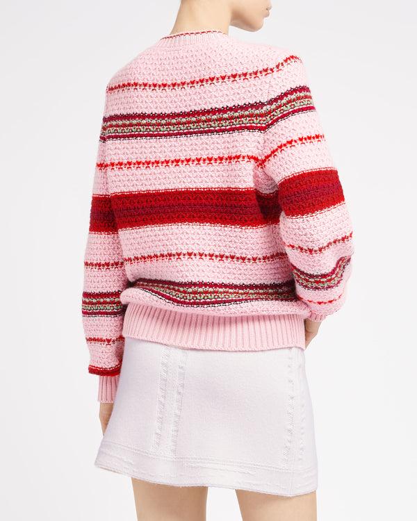 Barrie Pull épais En Cachemire à Rayures