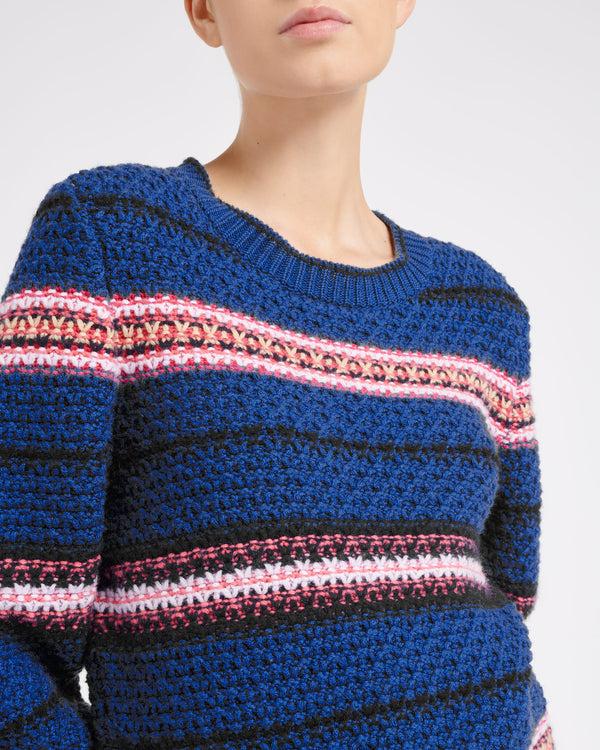 Barrie Pull épais En Cachemire à Rayures