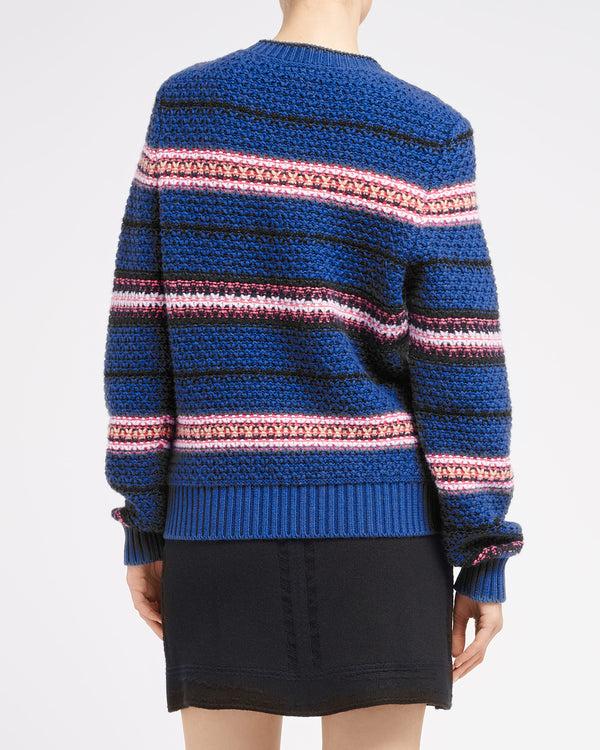 Barrie Pull épais En Cachemire à Rayures