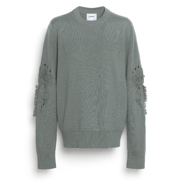 barrie Pull iconique col rond en cachemire