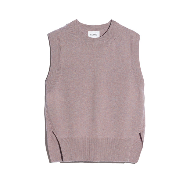 barrie Pull iconique sans manches en cachemire