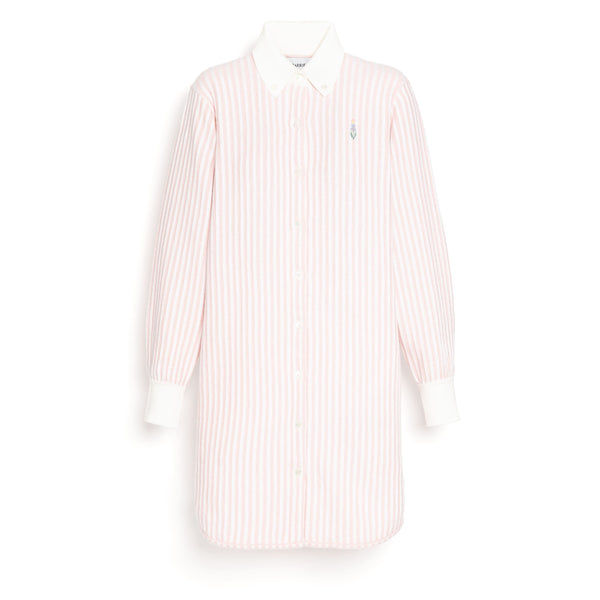 barrie Robe à rayures en cachemire et coton