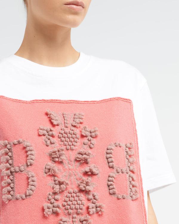 Barrie Robe T-Shirt Avec Patch Logo B En Cachemire