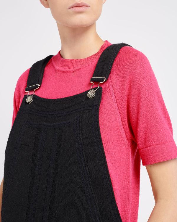 Barrie Salopette Denim En Cachemire Et Coton