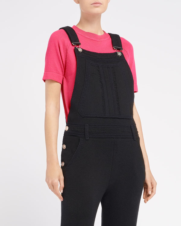 Barrie Salopette Denim En Cachemire Et Coton