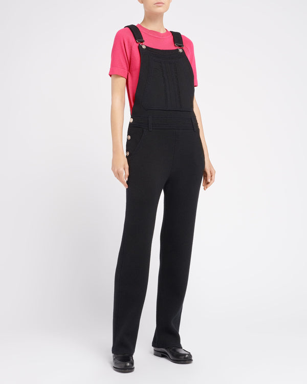 Barrie Salopette Denim En Cachemire Et Coton