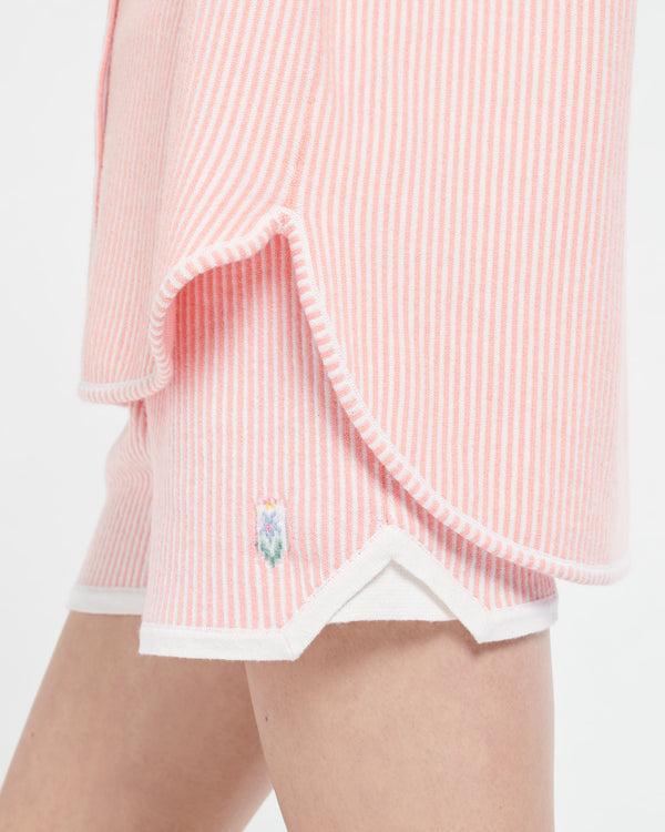 Barrie Short à Fines Rayures En Cachemire Et Coton