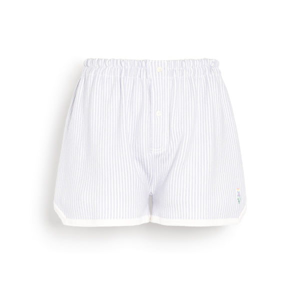 barrie Short à fines rayures en cachemire et coton