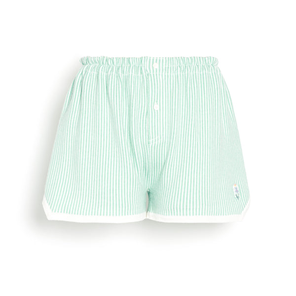 barrie Short à fines rayures en cachemire et coton