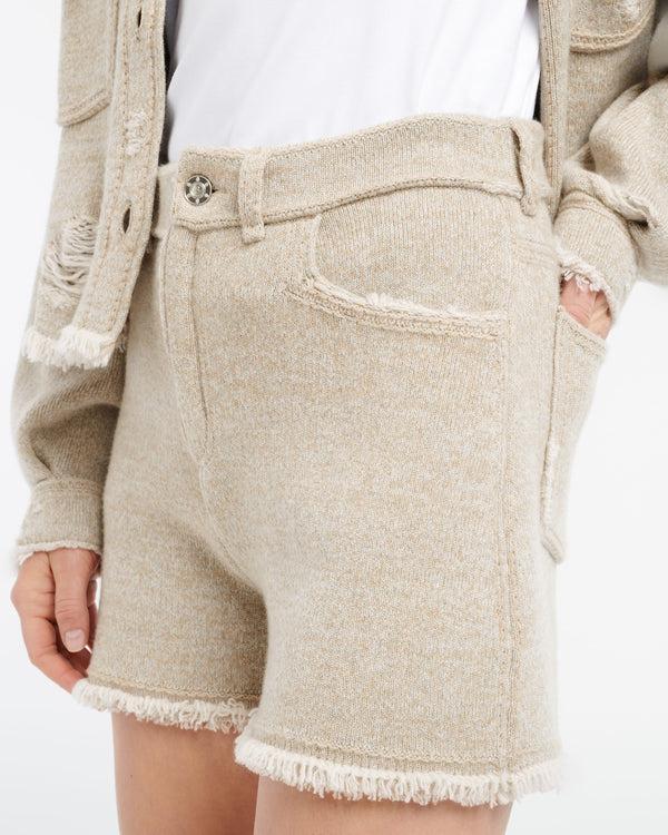 Barrie Short Denim à Franges