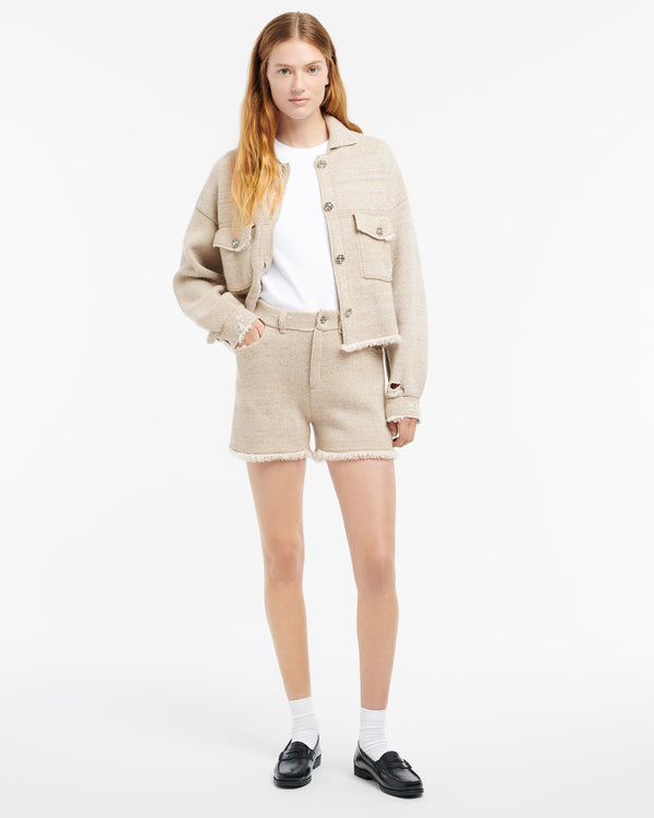 Barrie Short Denim à Franges