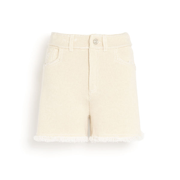 barrie Short Denim à franges