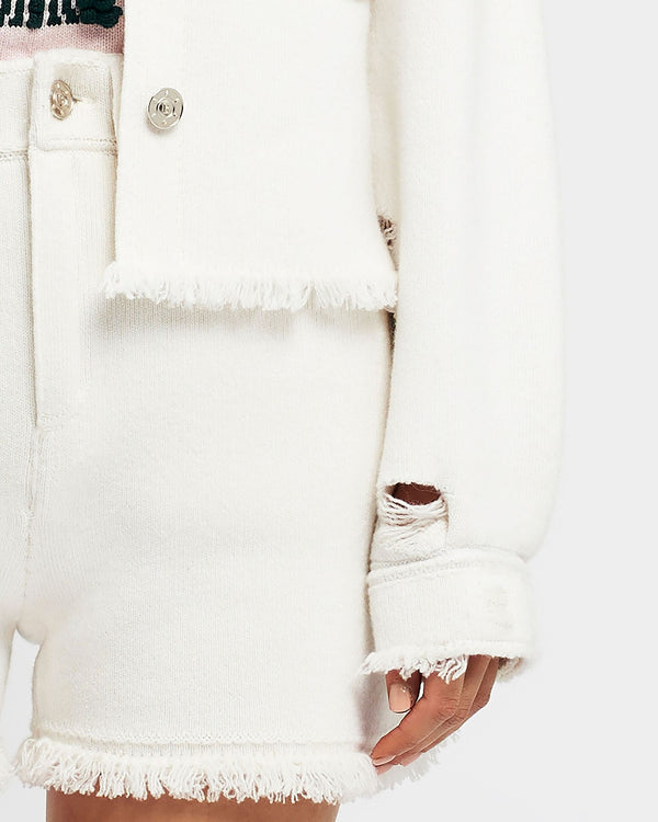 Barrie Short Denim à Franges