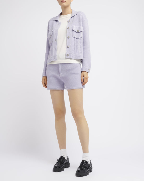 Barrie Short Denim En Cachemire Et Coton
