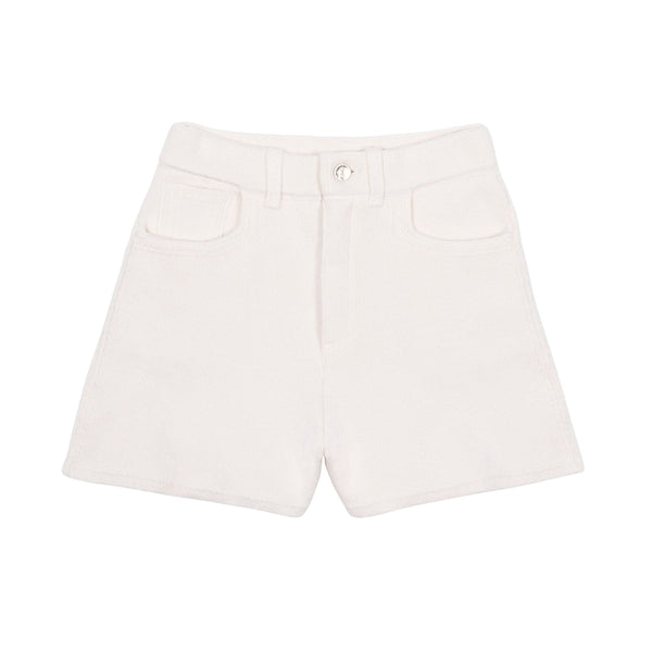 barrie Short Denim en cachemire et coton