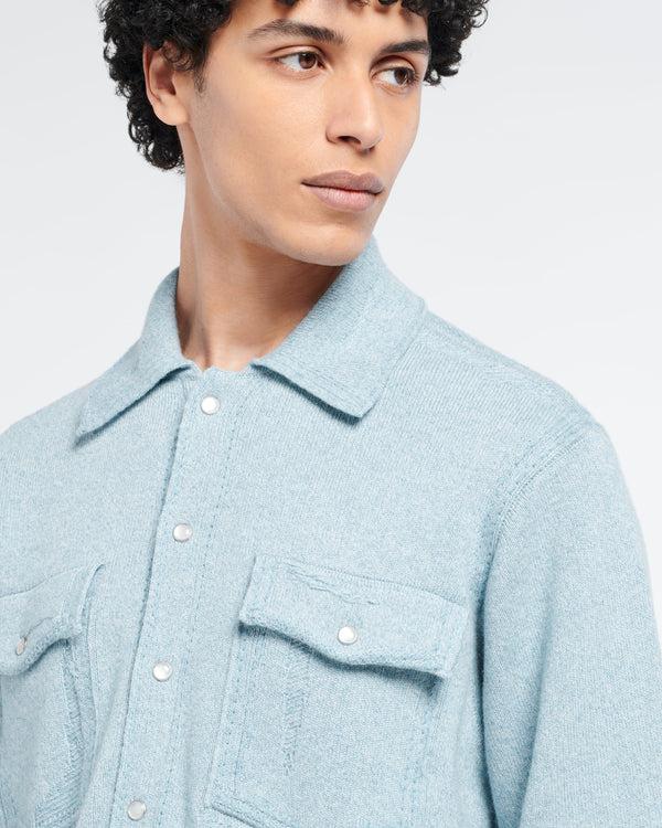 Barrie Surchemise Denim En Cachemire Et Coton